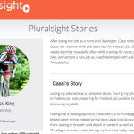 Pluralsight stories, Cassi’s story